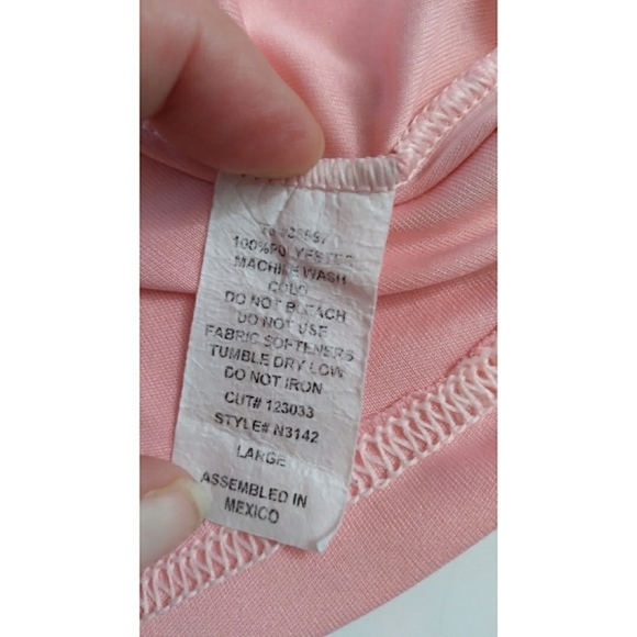 Men's pink short sleeve t-shirt size L from A4 - Picture 7 of 7